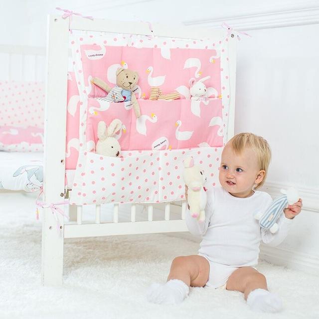 Cotton Cloth Baby Bed Hanging Organizer