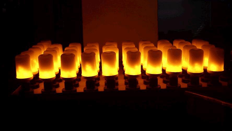 LED Flame Effect Fire Light Bulb Lamp